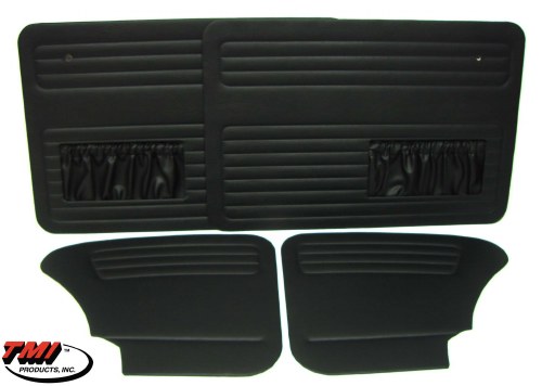 65-77 T1 BLK Door Panels