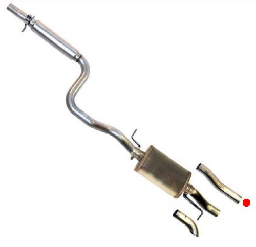 Exhaust - MK4 Golf 2.5" Alum Visable Tip (TT253.460MC)