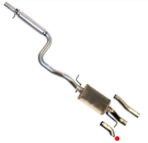 Exhaust - MK4 Golf 2.5" Alum Hidden Tip (TT253.460MH)