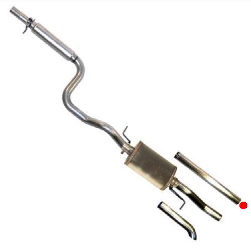 Exhaust - MK4 Jetta 2.5" Alum Visable Tip (TT253.464MC)