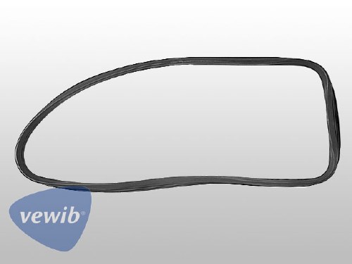 T1 Quarter Window Seal 52-64 AMR RH - With Molded Corners