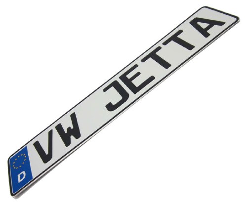 Europlate EEC " VW JETTA "
