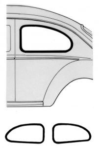 T1 Quarter Window Seal 53-64 AMR