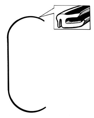 Ghia Decklid Seal 56-74