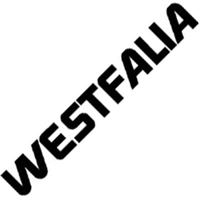 17.5" Westfalia Decal Matte Black