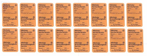VW Service Sticker Set 16