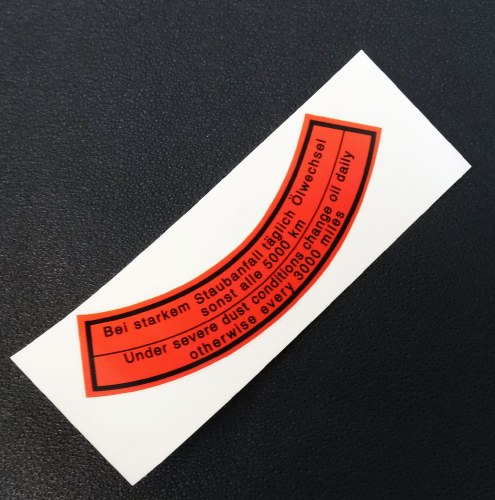 Air Filter Sticker