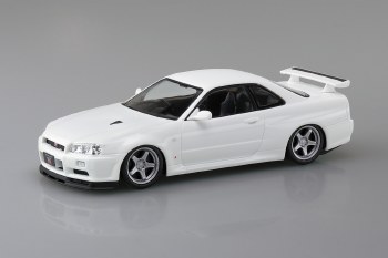 Aoshima 1/32 SNAP KIT #11-SP3 Nissan R34 Skyline GT-R Custom Wheel (White Pearl)