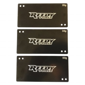 Reedy Steel Shorty LiPo Battery Weight Set (20g, 34g, 50g)
