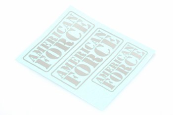 American Force Decal (Silver)