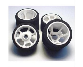 CRC &quot;Pro-Cut&quot; 1/12 Rear Tires (2) (White) (Magenta)