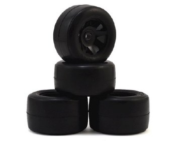CRC RT-1 Pre-Mounted GTR Front &amp; Rear Rubber Tires (4)