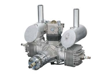 DLE-40cc Twin Gas w/Elec Ignition &amp; Muffler