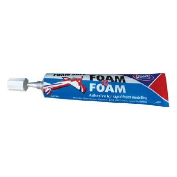 Foam 2 Foam, Foam Safe Glue 50ml: EPO, EPS, Wood