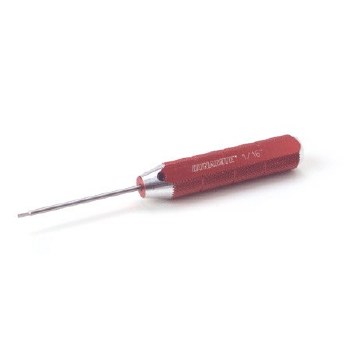 Machined Hex Driver, Red: 1/16&quot;