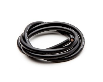 8AWG Silicone Wire 3', Black