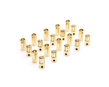 Gold Bullet Connector Set, 6.5mm (10)