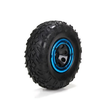 Front/Rear Premounted Tire (2): 1/18 4WD Temper