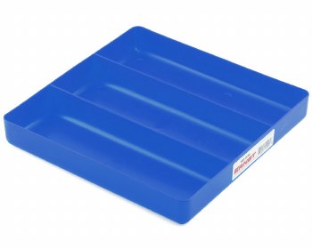 Ernst Manufacturing 3 Compartment Organizer Tray (Blue) (10.5x10.5&quot;)