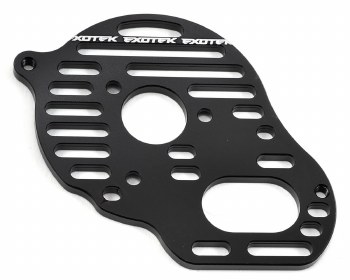 Exotek B5/B5M &quot;Flite&quot; Aluminum Vented Motor Plate (Black) (4-Gear)