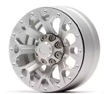 1.9&quot; Aluminum Beadlock Wheels  - Y Style (4) (Silver)
