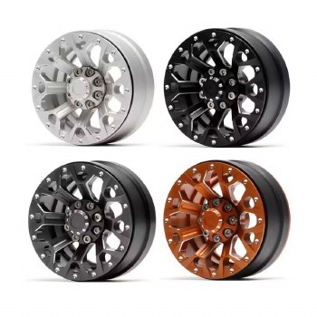 1.9&quot; Aluminum Beadlock Wheels  - Y Style (4) (Black)