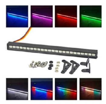 1/10 Light Bar - 24 LED (Multi Color) 5-8V, 150mm Wide, Wire Length 390mm, Receiver Plug