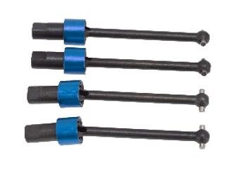 Traxxas 1/18 Teton Aluminum Front &amp; Rear CVD Driveshafts (4) - Blue - Replaces TRA7650
