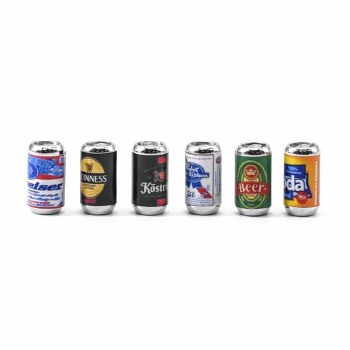 Mini Beer Decorations for 1/24 Cars 6pcs/set (Mixed Set)