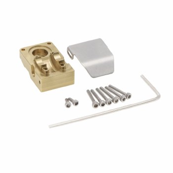 Axial SCX24 Brass Front Differential Cover with Armor Guard Plate (2) Weight: 18.0g