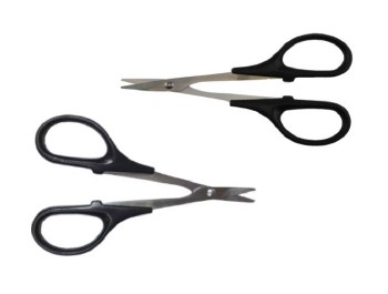 HSS Curved and Straight Scissor for RC Car Body - Set of 2
