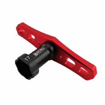17mm Hex Nut Wrench - Red Handle
