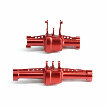 Traxxas 1/18 TRX-4M Aluminum Axle Housing (Front &amp; Rear) - Red (2)