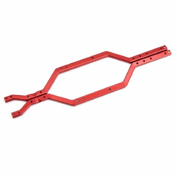 Traxxas 1/18 TRX-4M Aluminum Chassis Rail (Left &amp; Right) - Red (2)
