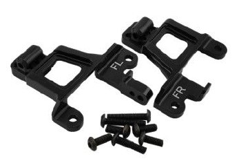 Traxxas TRX-4 Aluminum Front Shock Tower Set (Left &amp; Right) - Black - Partially Replaces TRA8216