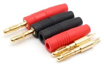 4mm Gold Plated Banana Connectors
One Pair (1R, 1B)
**Requires Soldering