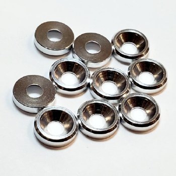 3mm Counter Sunk Washers - 10pcs
Silver