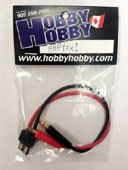 4mm bullet to Traxxas type charge lead.