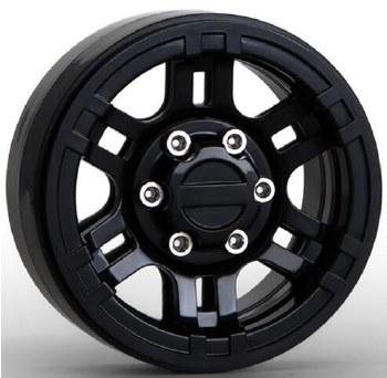 Wheels 1.9&quot; Beadlock, Plastic, Black (4)