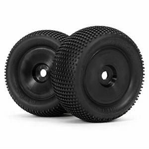 4926 Nubz Tire/Dish Wheel Black (2)