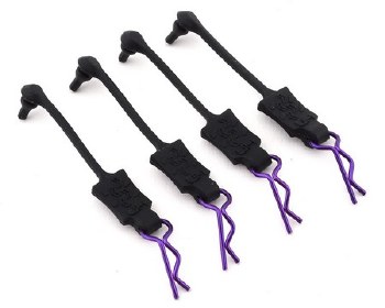 1/10 Body Clip Retainers (Purple) (4)