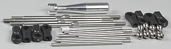 4801 Titanium Tie Rod/Hinge Pin Combo Kit T-Maxx 2.5