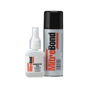 MitreBond 50g CA Glue &amp; Activator Spray 200ml