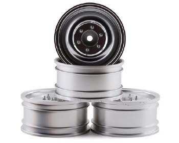 MST 60D 1.9&quot; Crawler Wheel (Flat Silver) (4) (+5)