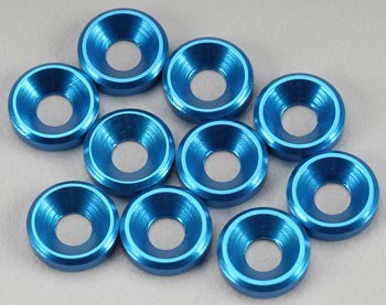 10975 Countersink Washer 3mm Blue (10)