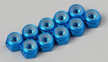 10981 Nylok Nut 3mm 10P Blue (10)