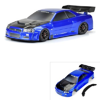 1/7 Nissan Skyline R34 Pnted Bdy (Blue): Infract6S