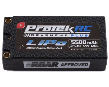 Drag Race 2S 120C Si-Graphene + Shorty LiPo Battery (7.4V/5500mAh)&quot;