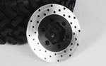 1.9/2.2 6 Lug Steel Wheel Hex Hub w/ Brake Rotor