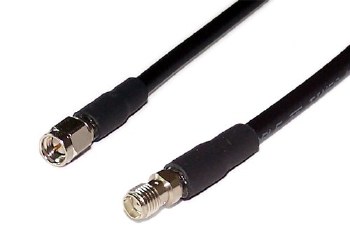 LMR-195 SMA male to SMA female 6 inch antenna cable